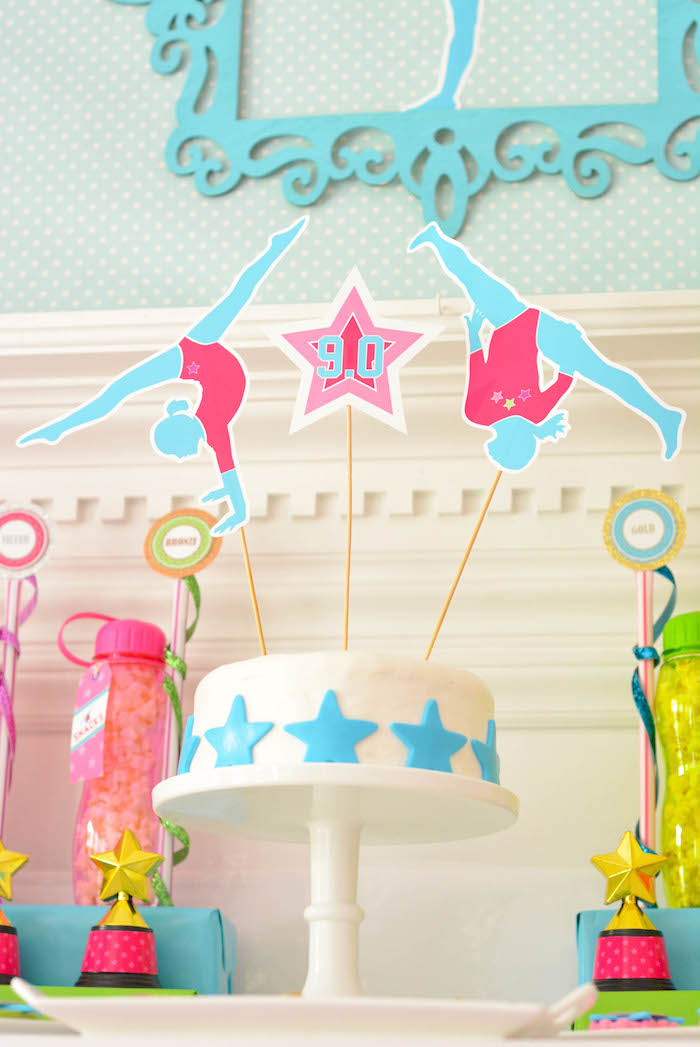 Kara's Party Ideas » Gymnastics themed birthday party via Kara’s Party ...