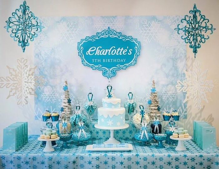 Kara's Party Ideas Frozen Themed 5th Birthday Party via Kara's Party ...