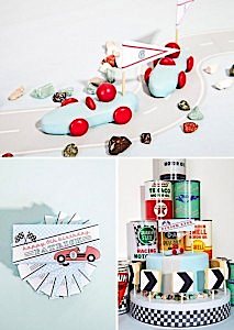 Kara's Party Ideas Vintage Race Car Themed Birthday Party | Kara's ...
