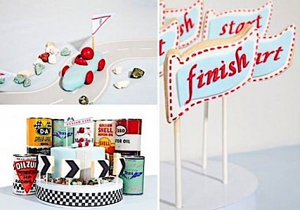 Kara's Party Ideas Vintage Race Car Themed Birthday Party | Kara's ...