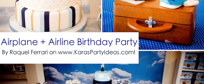 Airplane + Airline + Plane themed 1st birthday party via Kara's Party Ideas karaspartyideas.com #airplane #plane #airline #themed #birthday #party #idea #ideas #cake #decorations #favors #boys #dessert #games (1)