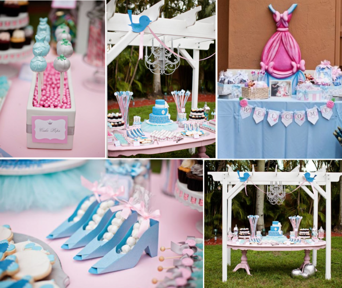 Kara's Party Ideas Princess Cinderella Themed 1st Birthday Party | Kara ...