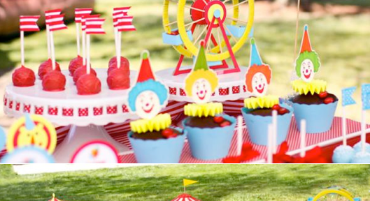 Circus Big Top Carnival Themed Party via Kara's Party Ideas karaspartyideas.com #circus #carnival #party #ideas #idea #cake #decor #supplies (1)