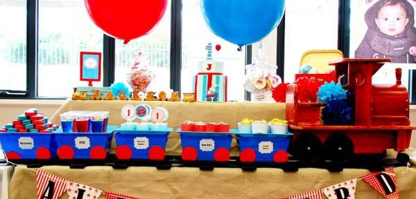 Train themed birthday party via Kara's Party Ideas KarasPartyIdeas.com (6)