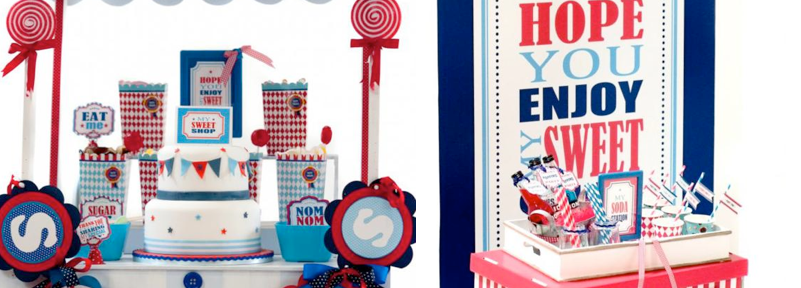 Boy themed Sweet Shoppe Candy Shop party via Kara's Party Ideas KarasPartyIdeas.com #candy #shoppe #shop #sweet #boy #birthday #party (1)