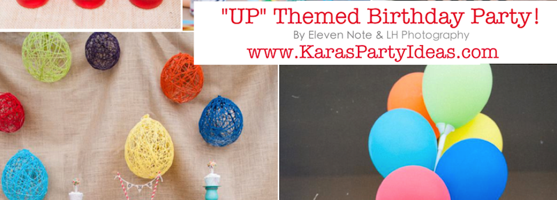 Disney's UP themed birthday party via Kara's Party Ideas | KarasPartyIdeas.com #up #themed #birthday #party #planning #ideas #cake #disney #decor #supplies #shop #idea (1)