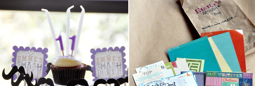 SMASH themed Scrapbooking birthday party via Kara's Party Ideas KarasPartyIdeas.com #scrapbooking #party #ideas #get #together #girls #night #birthday #theme #supplies #shop #idea (1)