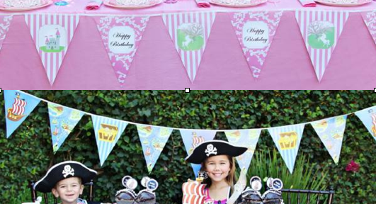 Fairy Princess Party + Pirate Party Ideas via Kara's Party Ideas KarasPartyIdeas.com