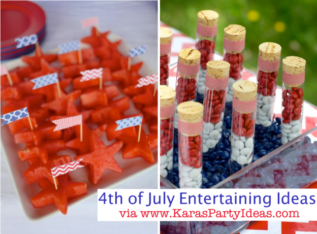 4th of july recipes entertaining decorations party ideas treats red white blue stars supplies