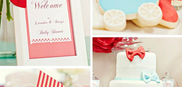 Bow Tie Baby Shower with Lots of Ideas via Kara's Party Ideas | Kara'sPartyIdeas.com #bow #tie #baby #shower #supplies #ideas