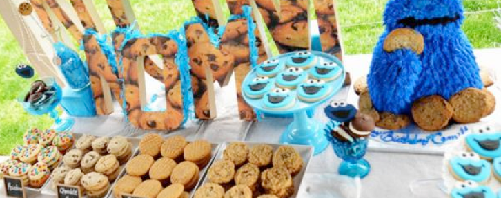 Cookie Monster Themed Birthday Party via Kara's Party Ideas KarasPartyIDeas.com #cookie #monster #themed #birthday #party #ideas #idea