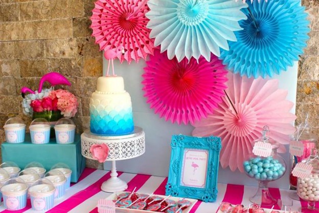 Flamingo Themed Pool Party via Kara's Party Ideas | Kara'sPartyIdeas.com #Summer #PoolParty #Party #Ideas #Supplies (6)
