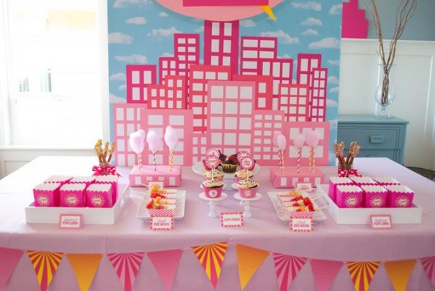Kara's Party Ideas Girly Superhero 3rd Birthday Party | Kara's Party Ideas
