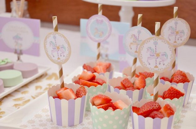 Carousel 1st Birthday Party with Cute Ideas via Kara's Party Ideas | Kara'sPartyIdeas.com #Carousels #Pinwheels #Streamers #PartyIdeas #Supplies (9)