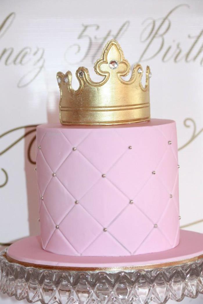 Kara's Party Ideas Pink and Gold Royal Princess 5th Birthday Party ...