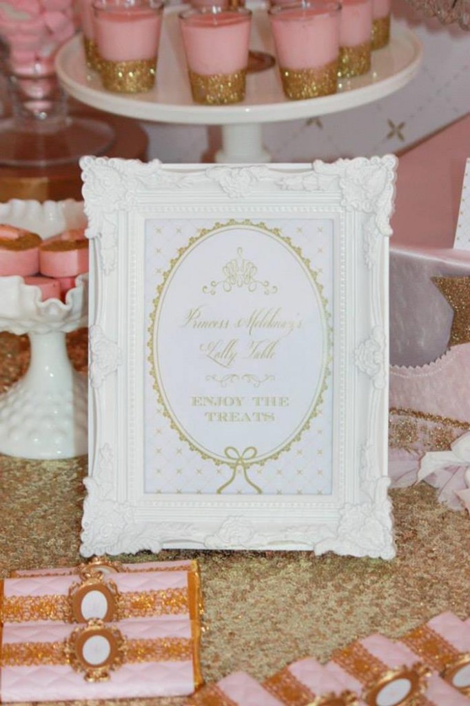 Kara's Party Ideas Pink and Gold Royal Princess 5th Birthday Party ...