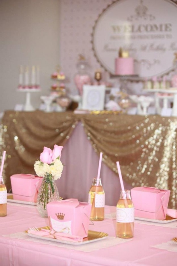 Kara's Party Ideas Pink and Gold Royal Princess 5th Birthday Party ...