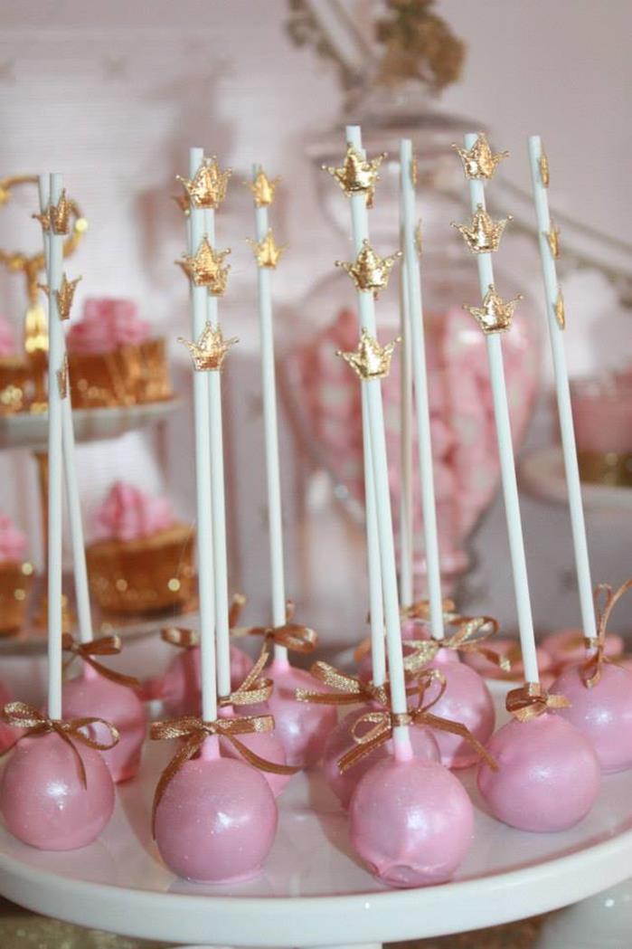 Kara's Party Ideas Pink and Gold Royal Princess 5th Birthday Party ...