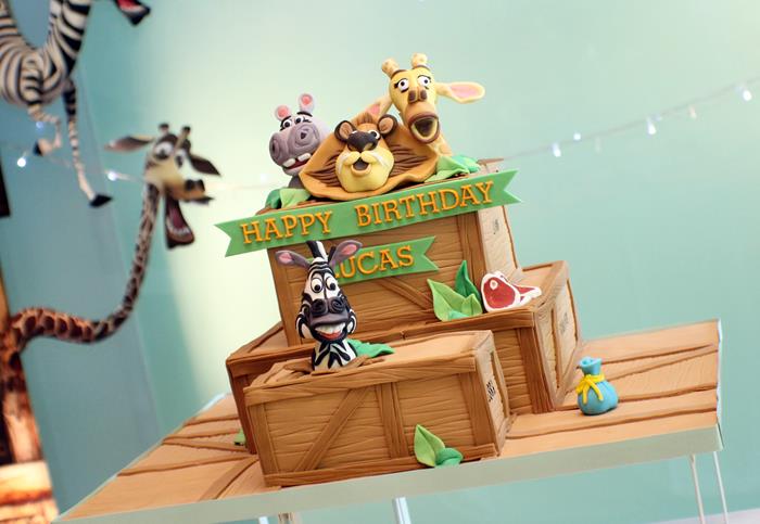 Kara's Party Ideas Madagascar 1st Birthday Party | Kara's Party Ideas