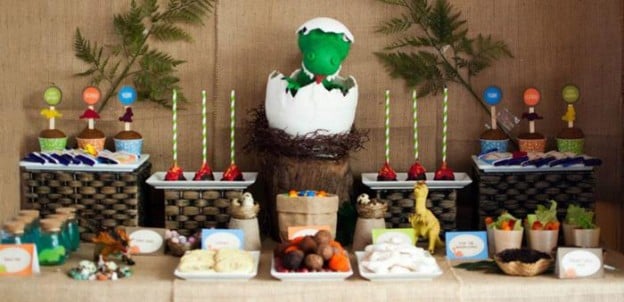 Dinosaur Party Full of Really Cute Ideas via Kara's Party Ideas KarasPartyIdeas.com #DinosaurCake #DinosaurDesserts #PartyIdeas #Supplies (1)