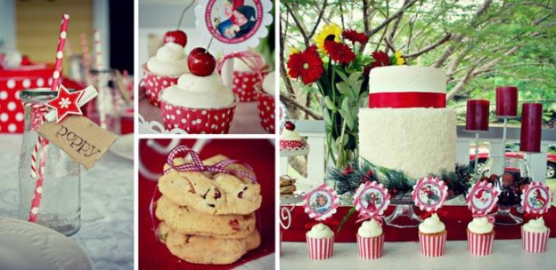 Vintage Christmas Party with Lots of Really Cute Ideas via Kara's Party Ideas KarasPartyIdeas.com #VintageChristmas #VintageHolidayParty #ChristmasCake #PartyIdeas #Supplies (2)