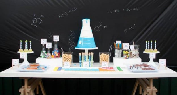 Science Themed Birthday Party with Lots of Realy Awesome Ideas via Kara's Party Ideas KarasPartyIdeas.com #ScienceParty #PeriodicTableOfElements #PartyIdeas #Supplies (17)