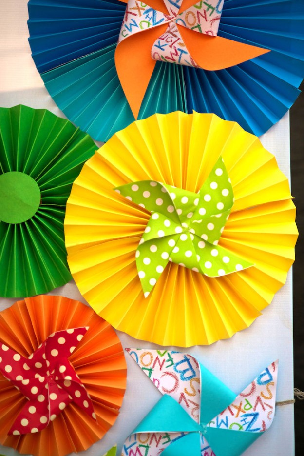 Kara's Party Ideas Alphabet &amp; Pinwheels Birthday Party | Kara's Party Ideas