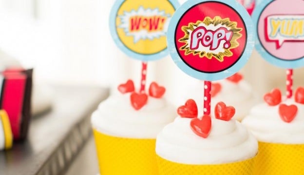 Superhero Valentine's Day Party Full of Really Cute Ideas via Kara's Party Ideas | KarasPartyIdeas.com #SuperheroParty #ValentinesDayParty #PartyIdeas #Supplies (54)