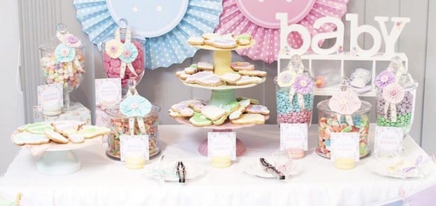 Cute as a Button Baby Shower with SUCH CUTE IDEAS via Kara's Party Ideas | KarasPartyIdeas.com #girlbabyshower #cuteasabuttonparty #partyideas (1)