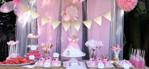 Pink Fairy Themed Birthday Party Full of Really Cute Ideas via Kara's Party Ideas KarasPartyIdeas.com #fairies #fairyparty #girlparty #fairypartydecor (1)