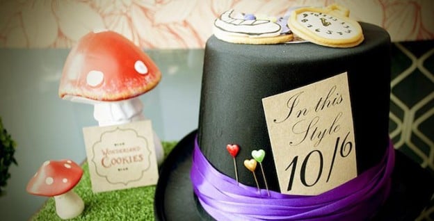 Mad Hatter Tea Party Baby Shower with SO MANY FABULOUS IDEAS via Kara's Party Ideas | KarasPartyIdeas.com #aliceinwonderland #aliceinwonderlandcookies #madhatterparty #partyideas (1)