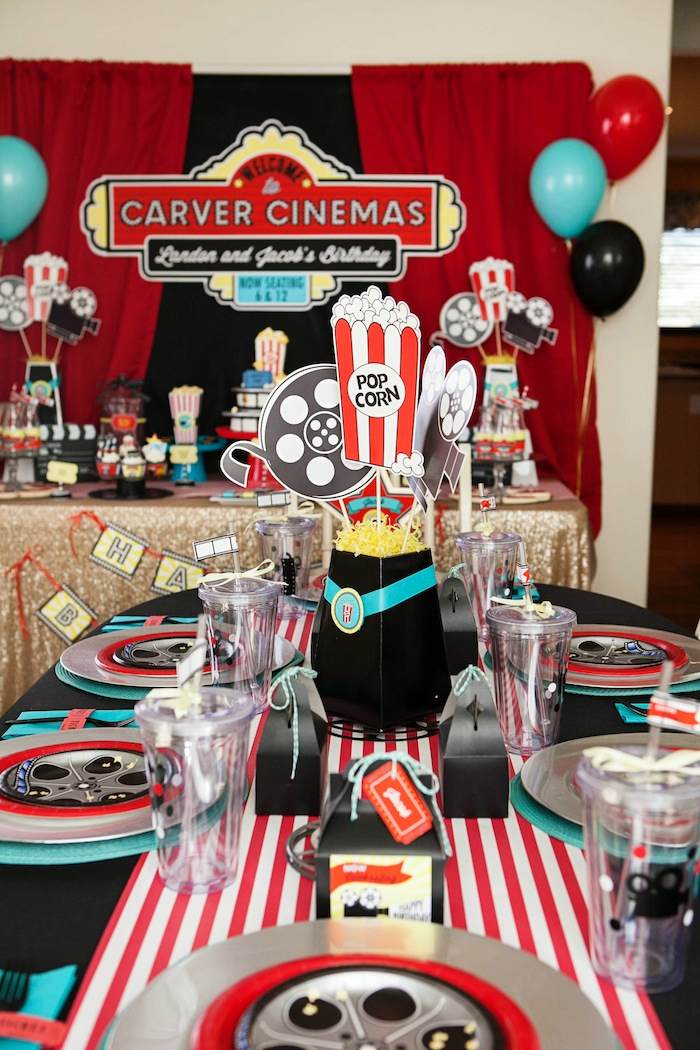 Kara's Party Ideas Movie Themed Birthday Party | Kara's Party Ideas