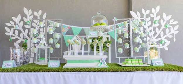 Mint Birdie Baby Shower with Lots of Really Cute Ideas via Kara's Party Ideas | Cake, decor, cupcakes, games and more! KarasPartyIdeas.com #birdieparty #birdparty #birdpartyideas #partydecor (2)