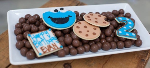Cookie Monster Themed Birthday Party with So Many Fabulous Ideas via Kara's Party Ideas KarasPartyIdeas.com #cookiemonster #sesamestreet #milkandcookies #cookiesmonstercake #partydecor #partyideas (1)