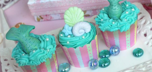 Mermaid Themed Birthday Party Full of Really Cute Ideas via Kara's Party Ideas KarasPartyIdeas.com #mermaidparty #mermaids #mermaidcake #underthesea #partydecor #mermaidpartyideas (1)