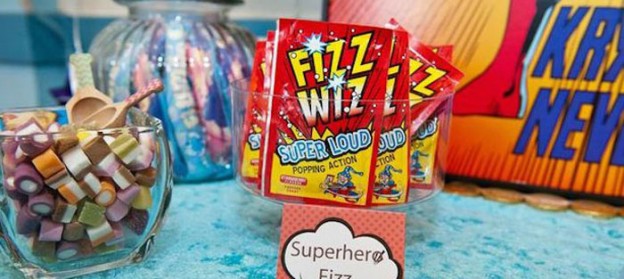 Vintage Superhero themed birthday party with Lots of Awesome Ideas via Kara's Party Ideas KarasPartyIdeas.com #superheroparty #vintagesuperhero #boybirthdayparty #partyideas #partydecor (1)