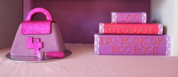 Doc McStuffins Inspired Birthday Party Full of Really Cute Ideas via Kara's Party Ideas | Cake, decor, cupcakes, games and more! KarasPartyIdeas.com #docmcstuffinsparty #docmcstuffins #doctorparty #girlydoctorparty #partyplanning #partyideas (1)