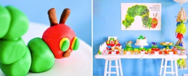 The very hungry caterpillar themed birthday party via Kara's Party Ideas KarasPartyIdeas.com Book