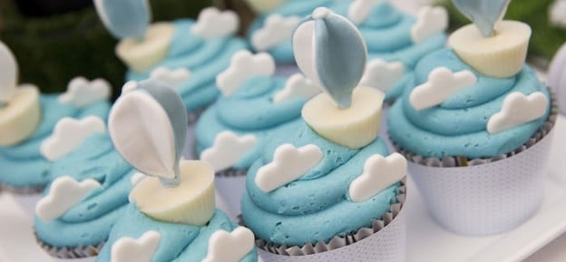 Hot Air Balloon themed 1st birthday party with Lots of Really Cute Ideas via Kara's Party Ideas | KarasPartyIdeas.com #upupandaway #hotairballoonparty #hotairballooncake #firstbirthday #partyideas #partyplanning #partydecor (1)