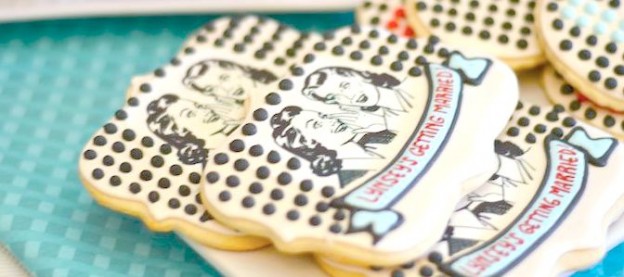 1950's retro housewife themed bridal shower via kara's party ideas karaspartyideas.com #retro #bridalshower #bridalshowerideas
