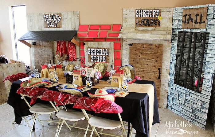 Kara's Party Ideas Cowboy Roundup 4th Birthday Party | Kara's Party Ideas