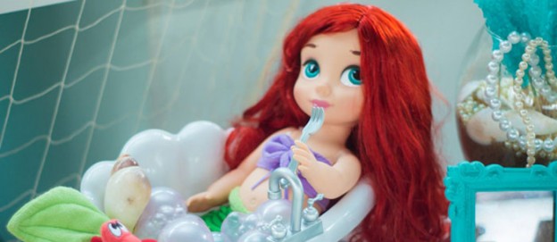 The Little Mermaid themed birthday party with Lots of Cute Ideas via Kara's Party Ideas | Cake, decor, cupcakes, games and more! KarasPartyIdeas.com #thelittlemermaid #mermaidparty #littlemermaidparty #underthesea #partystyling #eventstyling #partyideas (1)