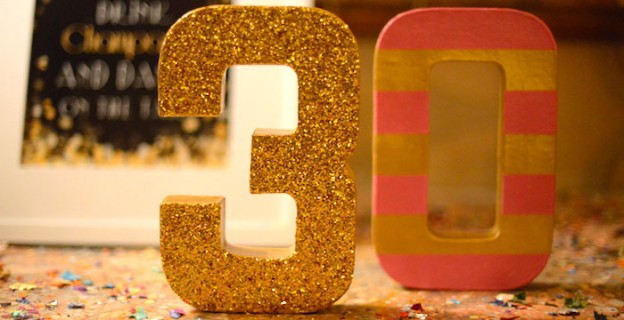 Pink, Gold, and Old 30th birthday party with Lots of Fabulous Ideas via Kara's Party Ideas | Cake, decor, desserts, cupcakes, games, and more! KarasPartyIdeas.com #adultbirthdayparty #30birthday #partydecor #partyideas #partyplanning #pinkandgold #partystyling (2)