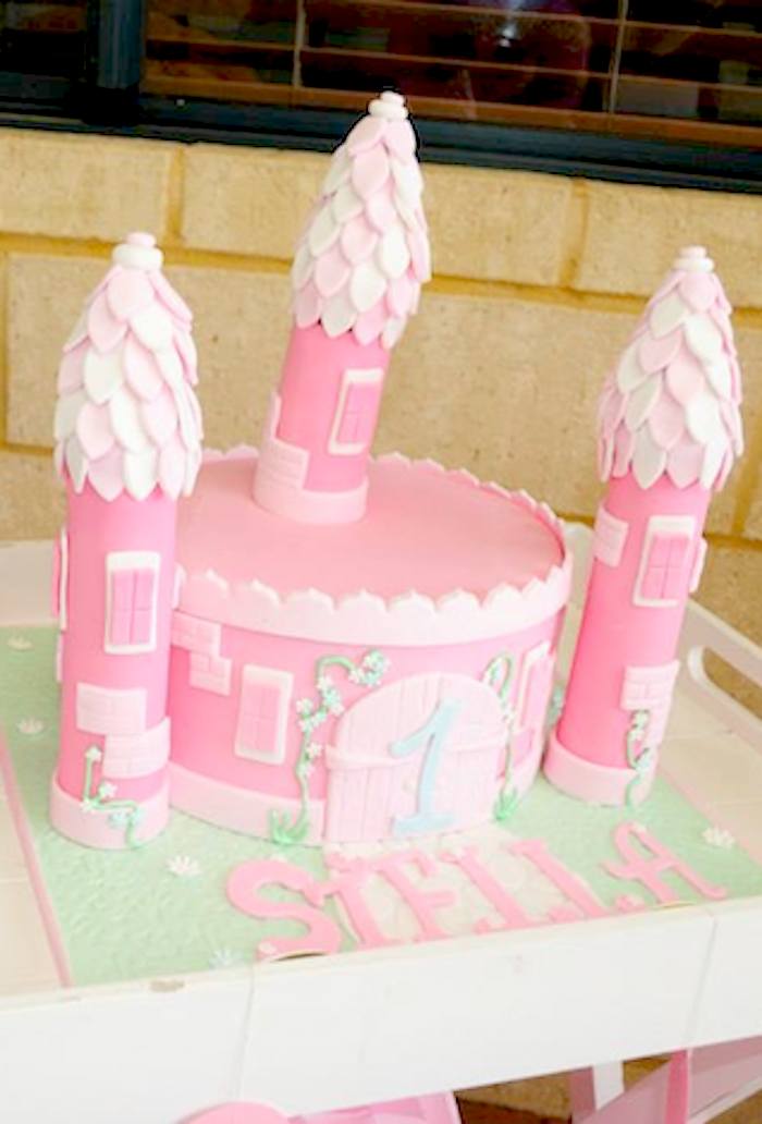 Kara's Party Ideas Glitter Gold Pink Princess 1st Birthday Party | Kara ...