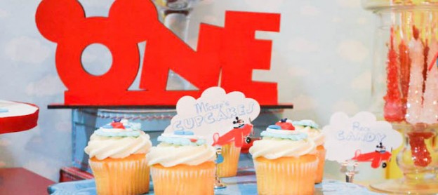 Mickey Mouse Aviator themed birthday party with Such Cute Ideas via Kara's Party Ideas | Cake, decor, cupcakes, games, and MORE! #mickeymouse #aviator #mickeymouseparty #aviatorparty #partystyling #partyideas #eventplanning #partyplanner (1)