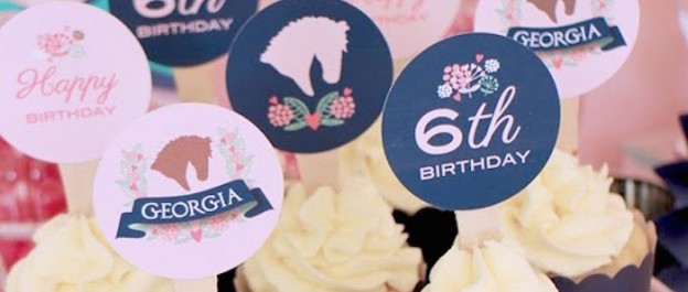 Preppy Pony themed birthday party via Kara's Party Ideas KarasPartyIdeas.com Printables, cake, cupcakes, decor, supplies & more! #ponyparty #partyideas #partydecor (2)