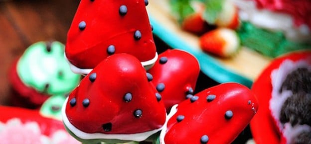 Watermelon themed birthday party via Kara's Party Ideas KarasPartyIdeas.com #watermelon #watermelonparty #summerwatermelon #partyideas #partydecor #eventplanning (1)