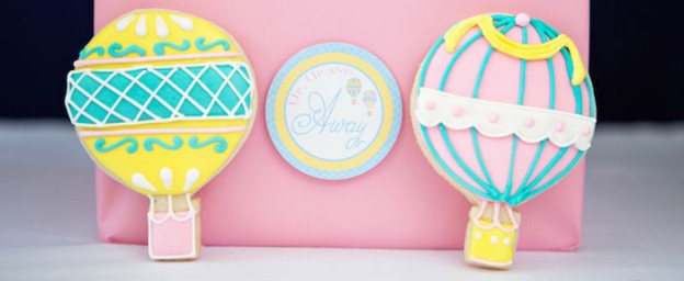 Hot Air Balloon themed baby shower via Kara's Party Ideas KarasPartyIdeas.com Cake, cupcakes, printables, supplies, favors, recipes, and more! #hotairballoons #babyshowerideas #karaspartyideas #partyplanning (1)