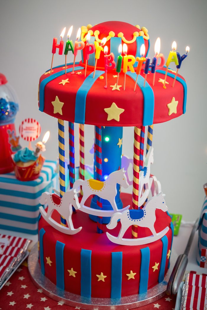 Kara's Party Ideas Circus + Carnival Themed First Birthday Party