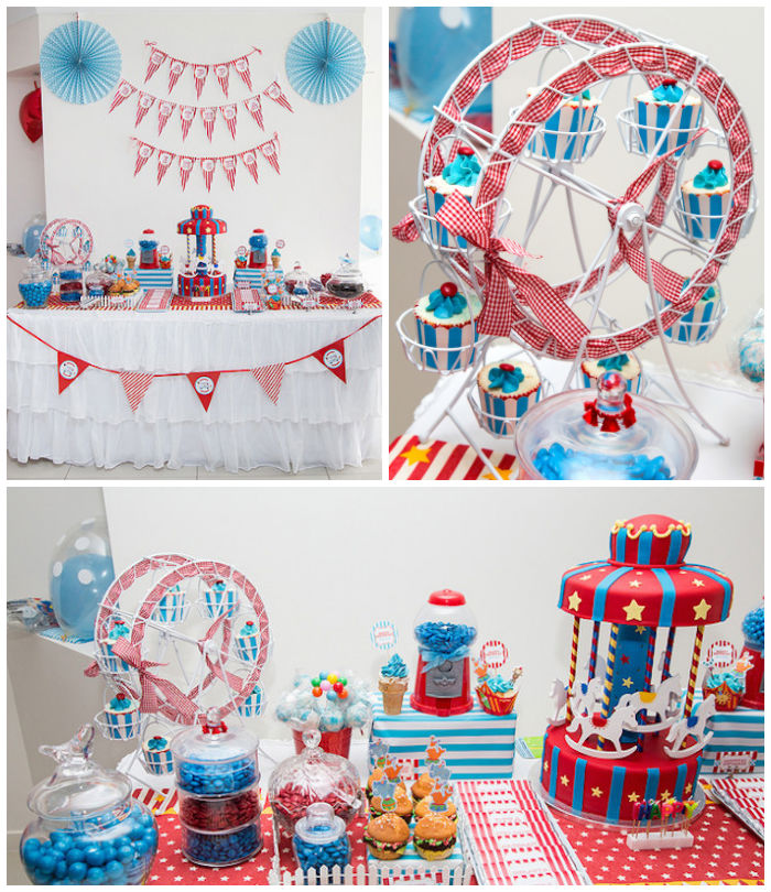 Kara's Party Ideas Circus + Carnival Themed 1st Birthday Party Kara's